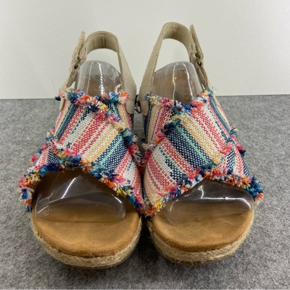 Minnetonka Womens Multi Laredo Breeze Slingback Wedge Sandal Size 7 - Picture 4 of 12